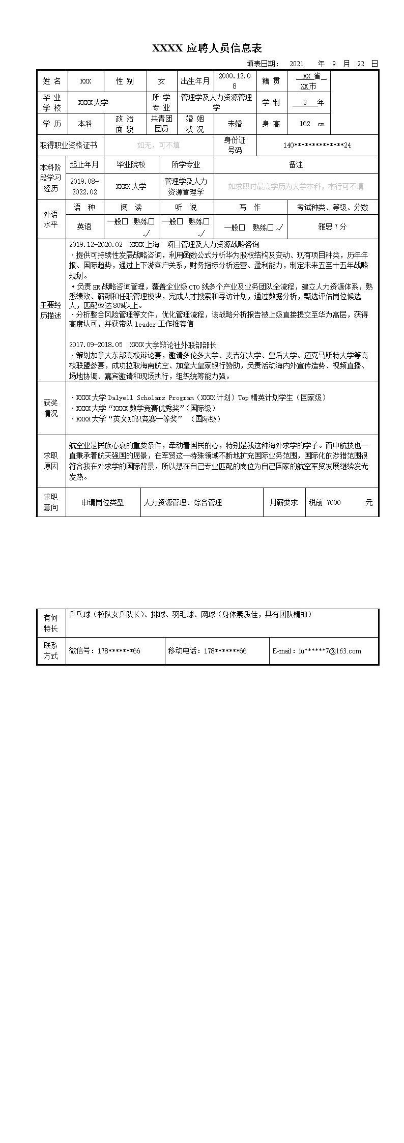 3953_某高科技技术企业批量招聘人员信息表